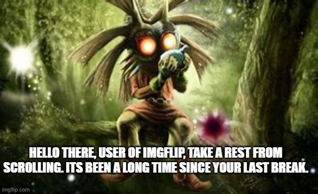 Majora playing the ocarina - Imgflip