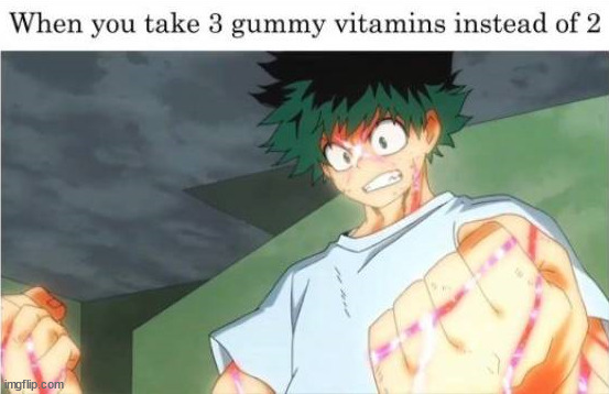 image tagged in vitamins,gummy bears | made w/ Imgflip meme maker