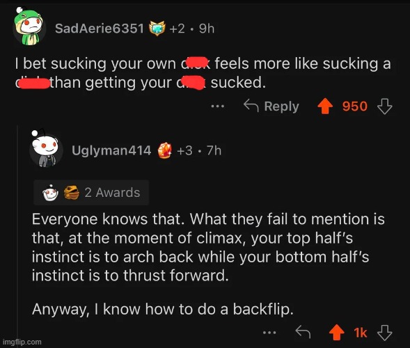 WHY WOULD YOU SUCK YOUR P***S ANYWAY T-T | made w/ Imgflip meme maker