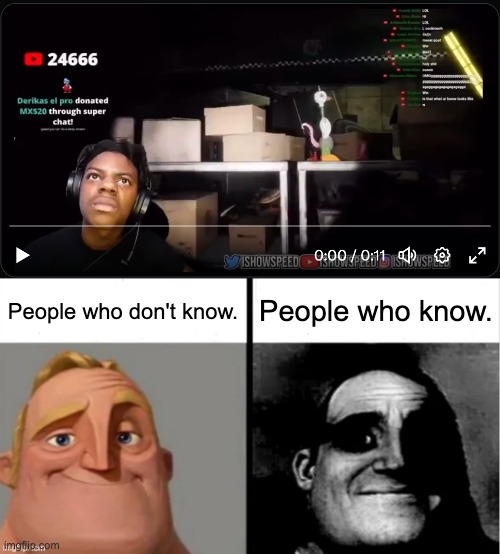 uh oh | People who don't know. People who know. | image tagged in people who don't know vs people who know | made w/ Imgflip meme maker