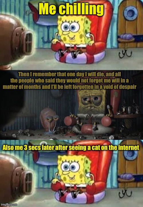 spongebob happy and sad - Imgflip