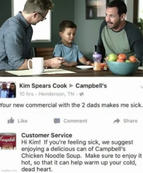 W cambell's | image tagged in soup,random,comeback,lgbtq | made w/ Imgflip meme maker