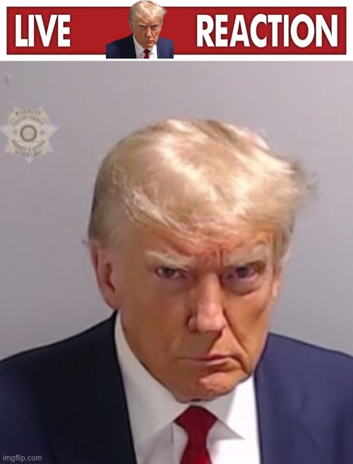 ):( | image tagged in live x reaction,donald trump mugshot,live reaction,memes,i dont know what to tag | made w/ Imgflip meme maker