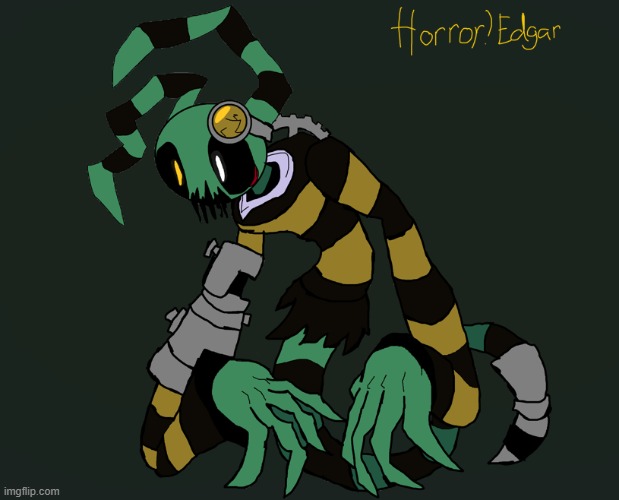 Horror!Edgar | image tagged in spoopy,horror | made w/ Imgflip meme maker