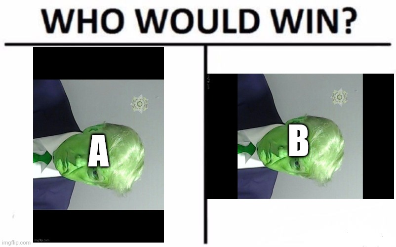 Who Would Win? Meme | A B | image tagged in memes,who would win | made w/ Imgflip meme maker