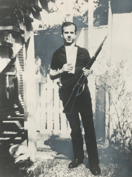 Lee Harvey Oswald Holding the Rifle... Blank Meme Template