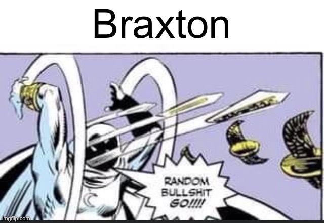 Random Bullshit Go | Braxton | image tagged in random bullshit go | made w/ Imgflip meme maker