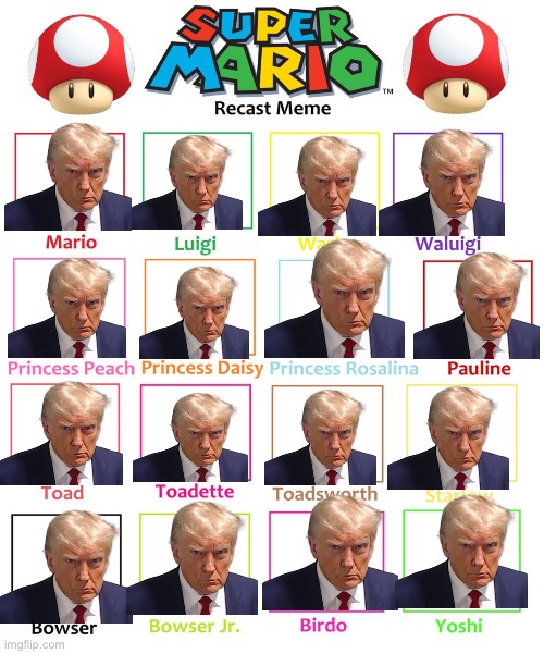 Mario recasting | image tagged in mario recasting | made w/ Imgflip meme maker