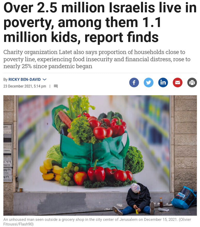 Israel poverty Blank Meme Template