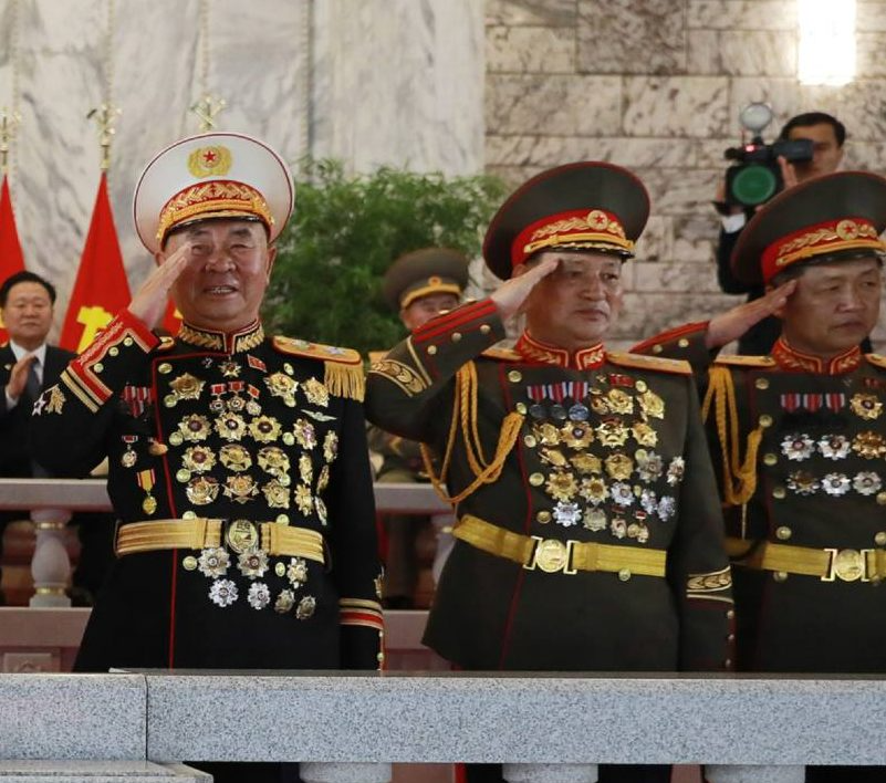 High Quality North korean generals Blank Meme Template