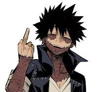 High Quality Dabi Flipping you off Blank Meme Template