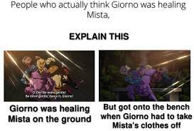 Also why wasn't Golden Experience visible to Narancia Blank Meme Template