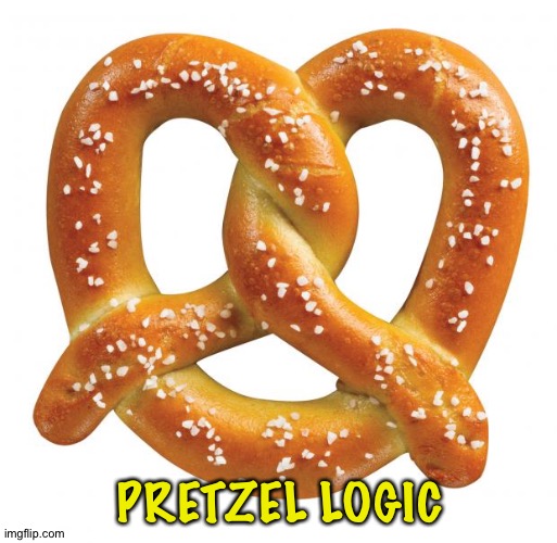 pretzel | PRETZEL LOGIC | image tagged in pretzel | made w/ Imgflip meme maker