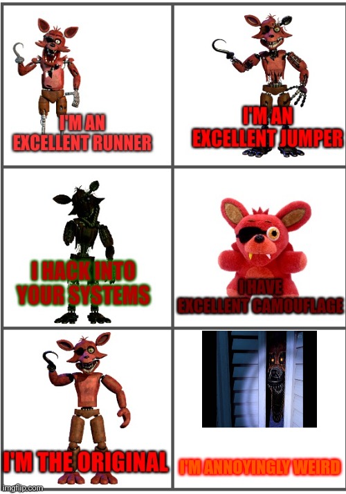 Foxy comic | I'M ANNOYINGLY WEIRD | image tagged in foxy comic | made w/ Imgflip meme maker