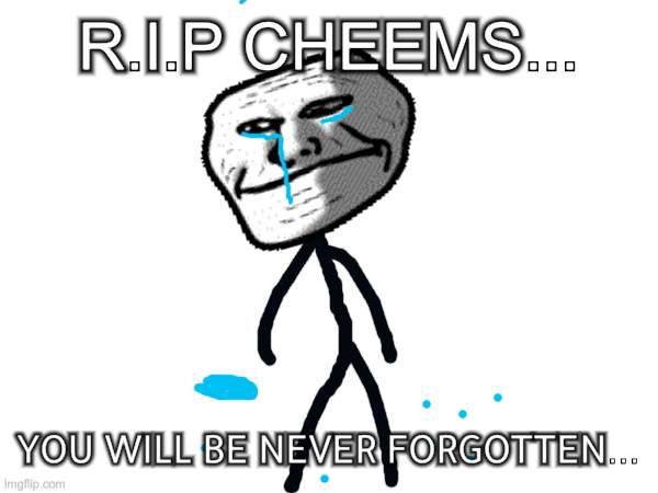 Presa F to Pay Respecta | R.I.P CHEEMS... YOU WILL BE NEVER FORGOTTEN... | image tagged in memes,sad,crying depressed,cheems,press f to pay respects | made w/ Imgflip meme maker