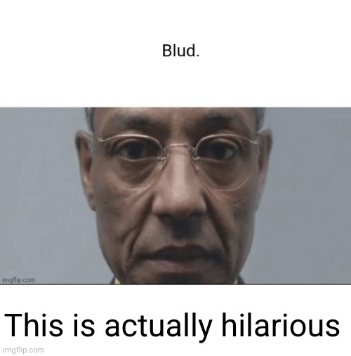 Blud. | This is actually hilarious | image tagged in blud | made w/ Imgflip meme maker