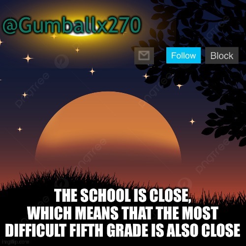 School | THE SCHOOL IS CLOSE, WHICH MEANS THAT THE MOST DIFFICULT FIFTH GRADE IS ALSO CLOSE | image tagged in school,nice | made w/ Imgflip meme maker