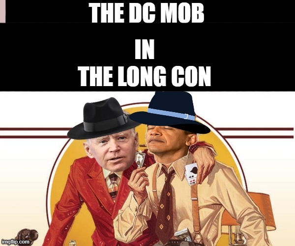 ITS very obvious now | IN; THE LONG CON | image tagged in democrats,criminals,liars,psychopaths and serial killers | made w/ Imgflip meme maker