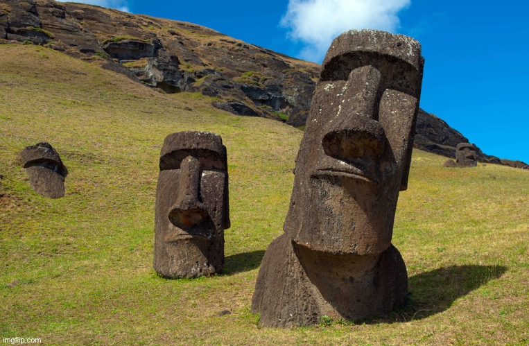 Easter Island | image tagged in easter island | made w/ Imgflip meme maker