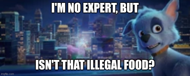 I’m No Expert, But | I'M NO EXPERT, BUT ISN'T THAT ILLEGAL FOOD? | image tagged in i m no expert but | made w/ Imgflip meme maker