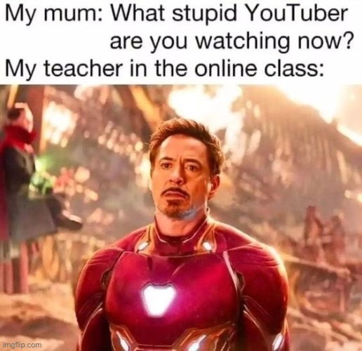 Tony stank | image tagged in online school,school meme | made w/ Imgflip meme maker