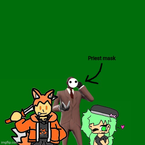 Da wedding, it was very small, only the two of them, and the priest (who is actually spy bc they were too lazy to find one) | Priest mask | made w/ Imgflip meme maker