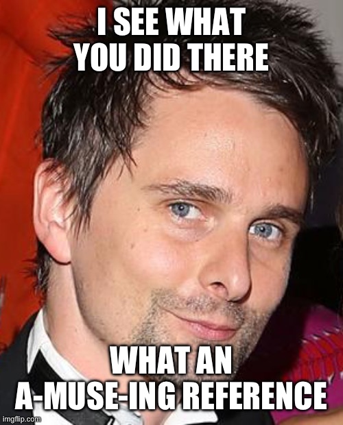 I SEE WHAT YOU DID THERE WHAT AN A-MUSE-ING REFERENCE | made w/ Imgflip meme maker