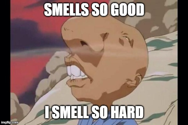 sniff | SMELLS SO GOOD I SMELL SO HARD | image tagged in sniff | made w/ Imgflip meme maker