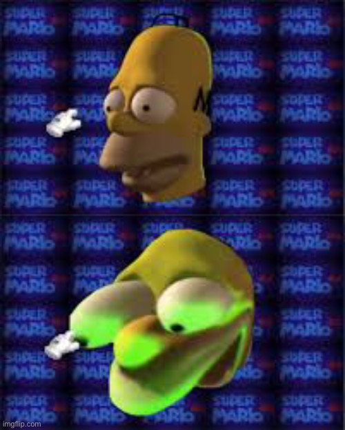 image tagged in homer simpson,super mario 64 | made w/ Imgflip meme maker