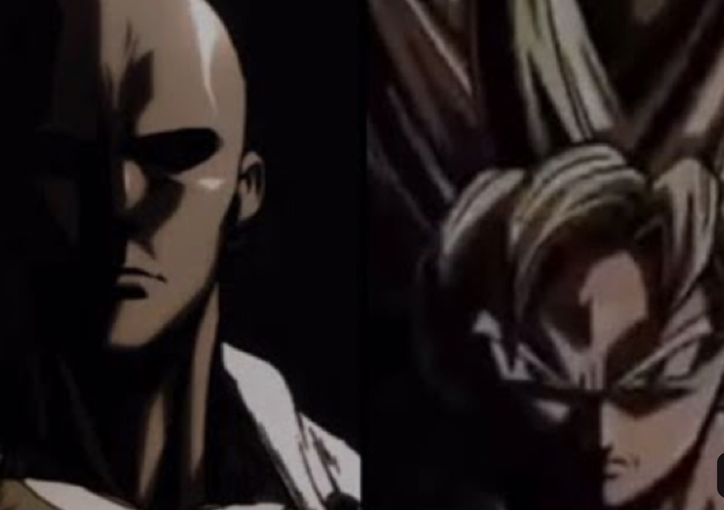 Goku and Saitama Blank Meme Template