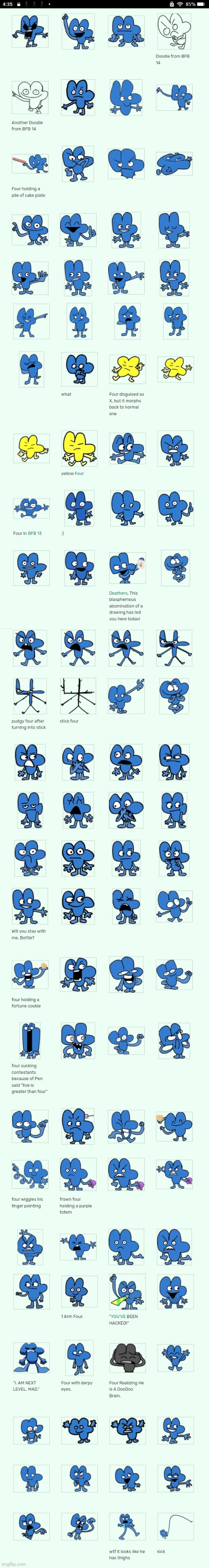 FOUR IS FOUR | image tagged in four,bfb,four bfb,voters aren't safe,four numberblocks be like | made w/ Imgflip meme maker