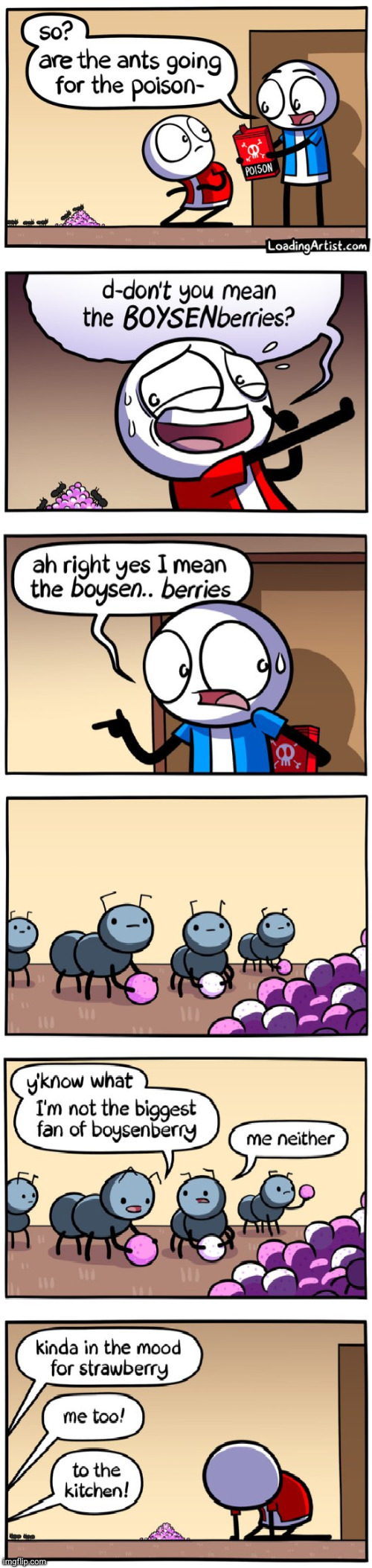 #3,464 | image tagged in comics/cartoons,comics,loading,artist,poison,ants | made w/ Imgflip meme maker