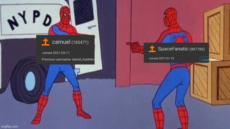 same icon | image tagged in spiderman pointing at spiderman | made w/ Imgflip meme maker