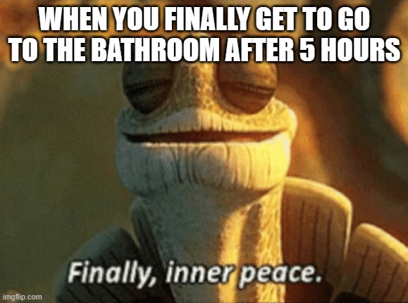 ahhhhhhhhhhhhhhhhhhhhhhhhhhhhhhhhhhhhhhhhhhhhhhHhhhhhhhhhhhhhhhhhhhhh | WHEN YOU FINALLY GET TO GO TO THE BATHROOM AFTER 5 HOURS | image tagged in finally inner peace | made w/ Imgflip meme maker