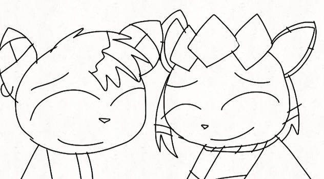 polly and sylceon Blank Meme Template