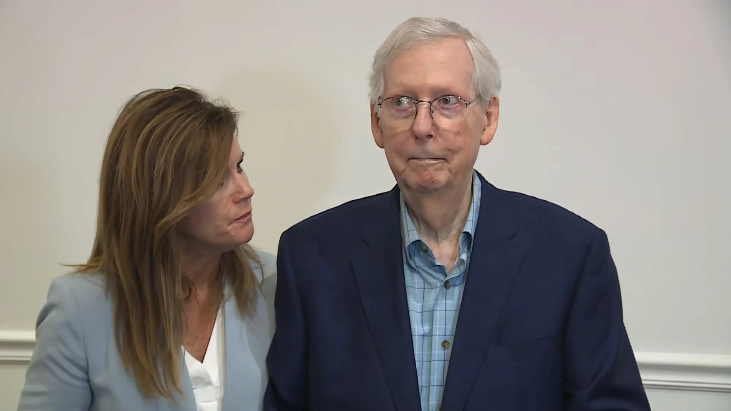 High Quality Glitch McConnell 2 Blank Meme Template