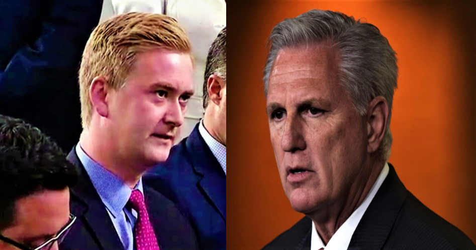 Peter Doocy vs Kevin McCarthy Blank Meme Template