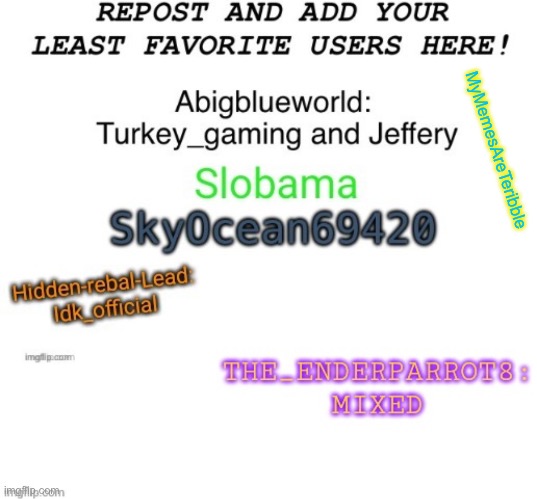 … | MyMemesAreTeribble | made w/ Imgflip meme maker