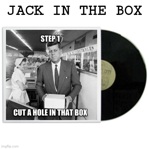 album cover | JACK IN THE BOX | image tagged in album cover | made w/ Imgflip meme maker