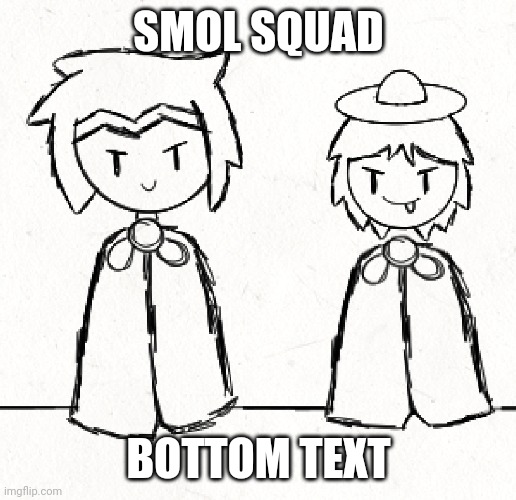 Ove has discovered the wonders of the blanket cape | SMOL SQUAD; BOTTOM TEXT | made w/ Imgflip meme maker
