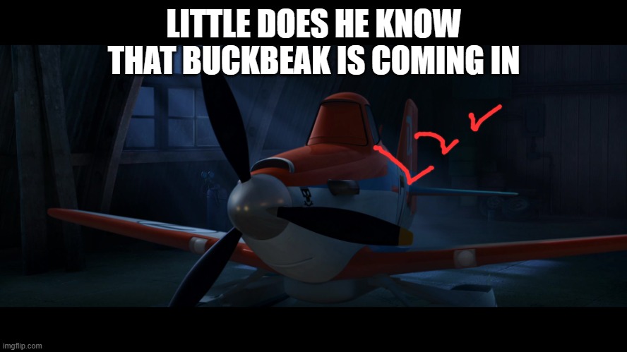 Snowflake | LITTLE DOES HE KNOW THAT BUCKBEAK IS COMING IN | image tagged in snowflake | made w/ Imgflip meme maker