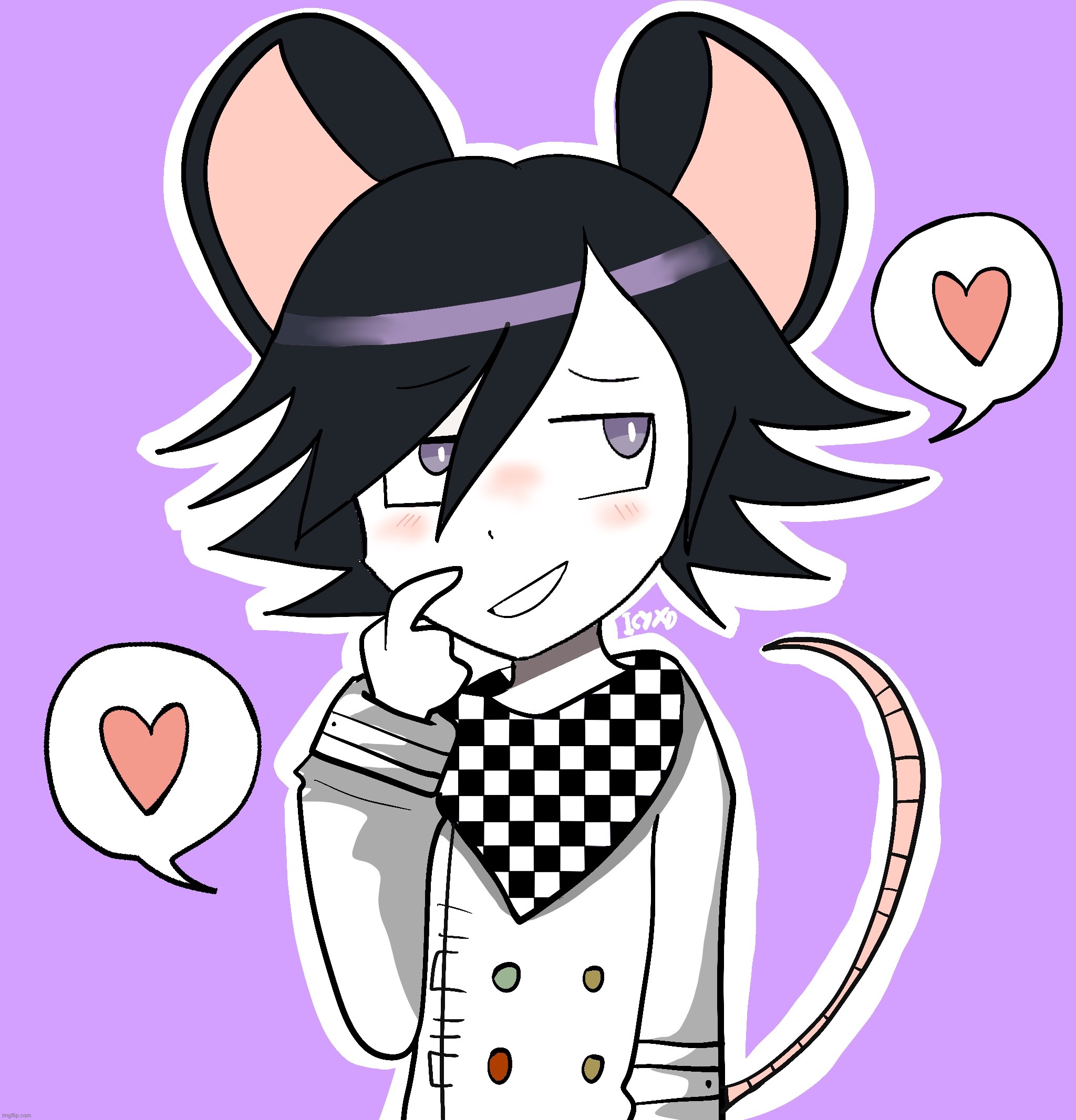 He really is our little Rat Boy, isn’t he? | image tagged in kokichi oma,danganronpa | made w/ Imgflip meme maker