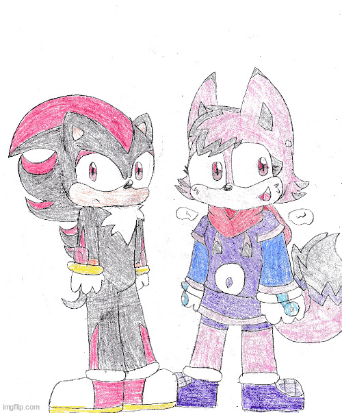 shadow and rings (hi im back ^^) | made w/ Imgflip meme maker