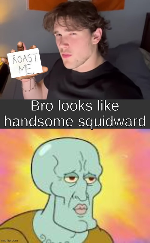 honestly, kind of a compliment | Bro looks like handsome squidward | image tagged in memes | made w/ Imgflip meme maker