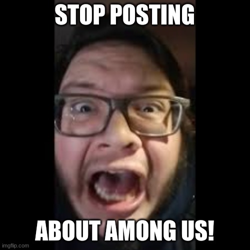 STOP. POSTING. ABOUT AMONG US | STOP POSTING ABOUT AMONG US! | image tagged in stop posting about among us | made w/ Imgflip meme maker