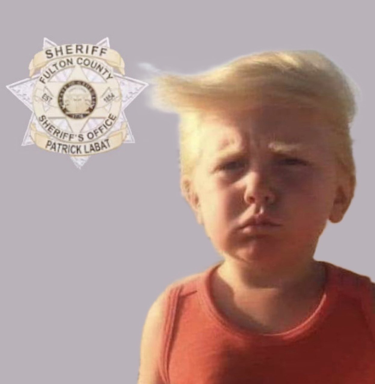 Trump Mug Shot Baby! Blank Meme Template