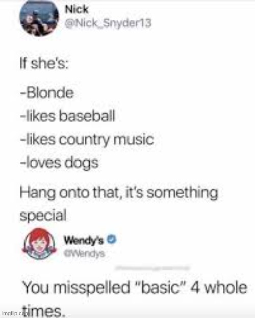 image tagged in wendy's | made w/ Imgflip meme maker