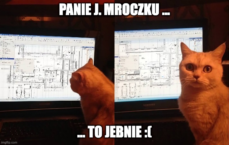 Andrzej to jebnie | PANIE J. MROCZKU ... ... TO JEBNIE :( | image tagged in andrzej to jebnie | made w/ Imgflip meme maker