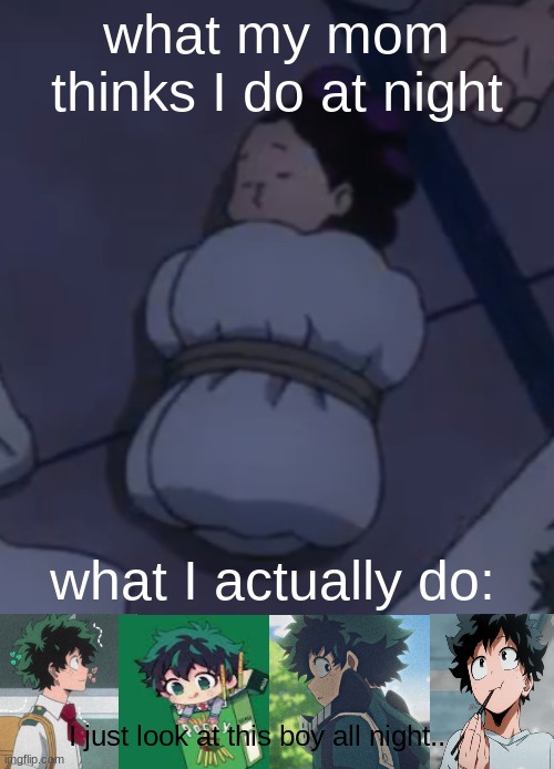 I CANT FIND THE ChurchOfMineta STREAM :,< | what my mom thinks I do at night; what I actually do:; I just look at this boy all night.. | image tagged in mineata sleep | made w/ Imgflip meme maker