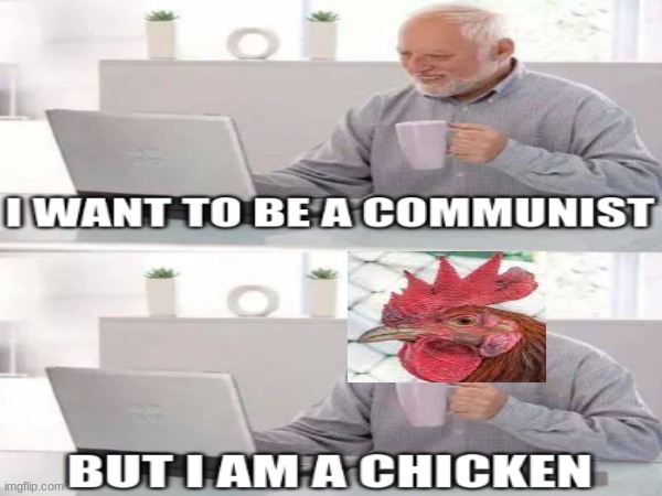 image tagged in chicken,chickens,communism,communist,communists | made w/ Imgflip meme maker